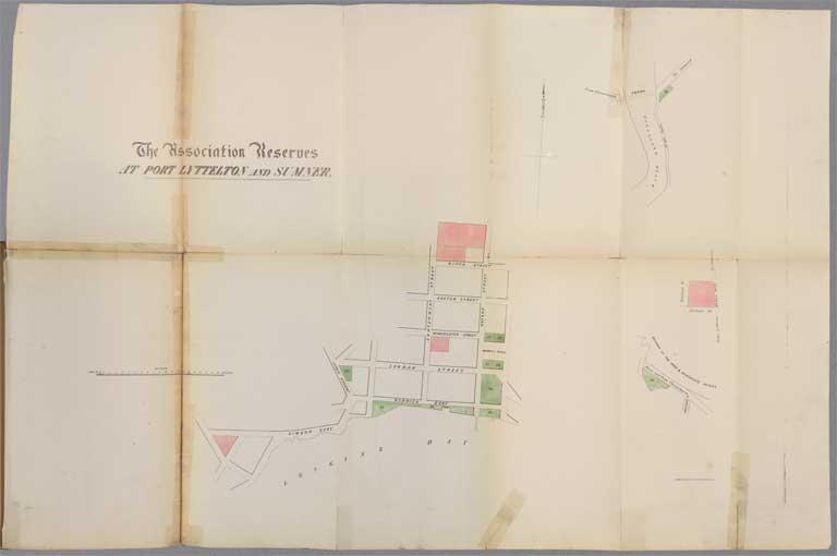Association reserves at port Lyttelton and Sumner 1853-64 Association reserves at port Lyttelton and Sumner 1853-64