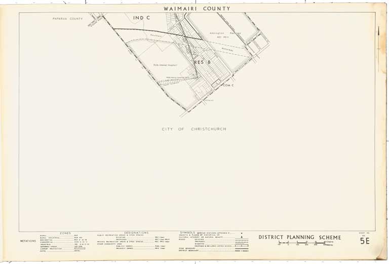 County of Waimairi - District Scheme. Planning maps. 1974 Image 3 of 23 County of Waimairi - District Scheme. Planning maps. 1974 Image 3 of 23