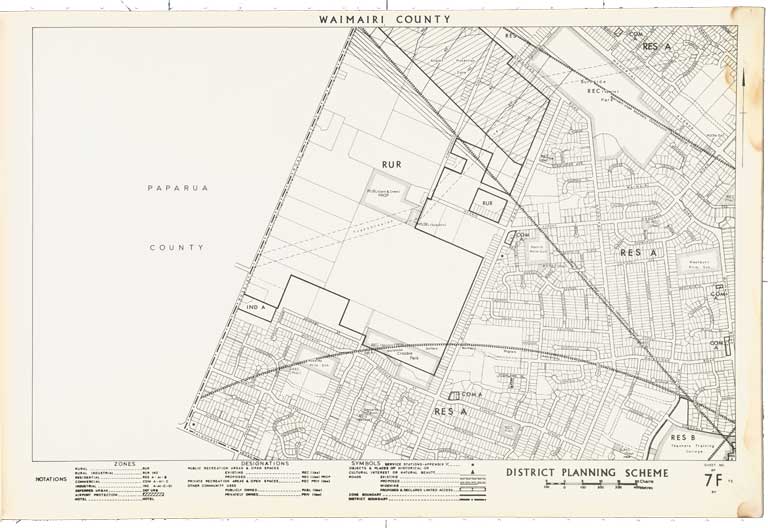 County of Waimairi - District Scheme. Planning maps. 1974 Image 7 of 23 County of Waimairi - District Scheme. Planning maps. 1974 Image 7 of 23