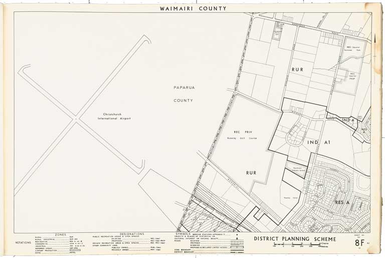 County of Waimairi - District Scheme. Planning maps. 1974 Image 12 of 23 County of Waimairi - District Scheme. Planning maps. 1974 Image 12 of 23