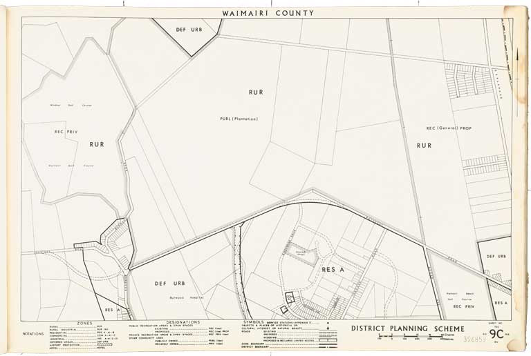 County of Waimairi - District Scheme. Planning maps. 1974 Image 13 of 23 County of Waimairi - District Scheme. Planning maps. 1974 Image 13 of 23