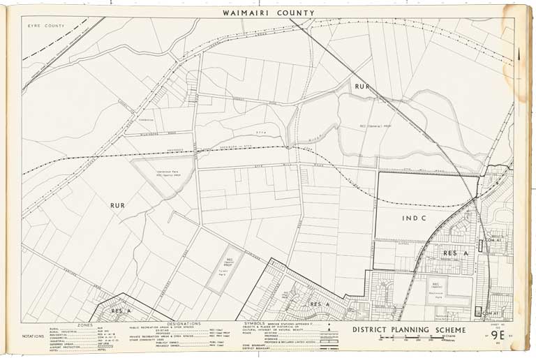 County of Waimairi - District Scheme. Planning maps. 1974 Image 15 of 23 County of Waimairi - District Scheme. Planning maps. 1974 Image 15 of 23