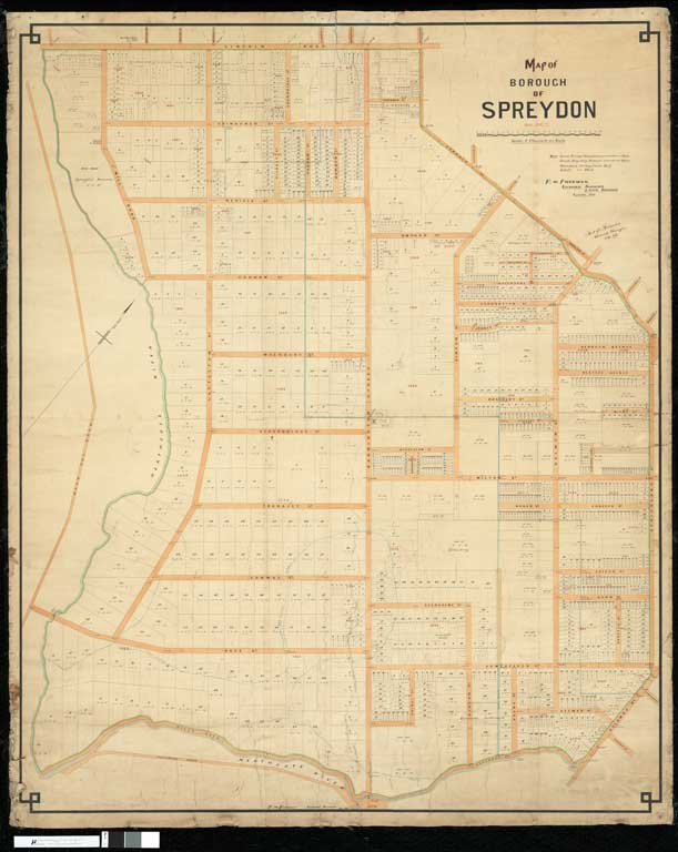 Map of Borough of Spreydon 1912 Map of Borough of Spreydon 1912