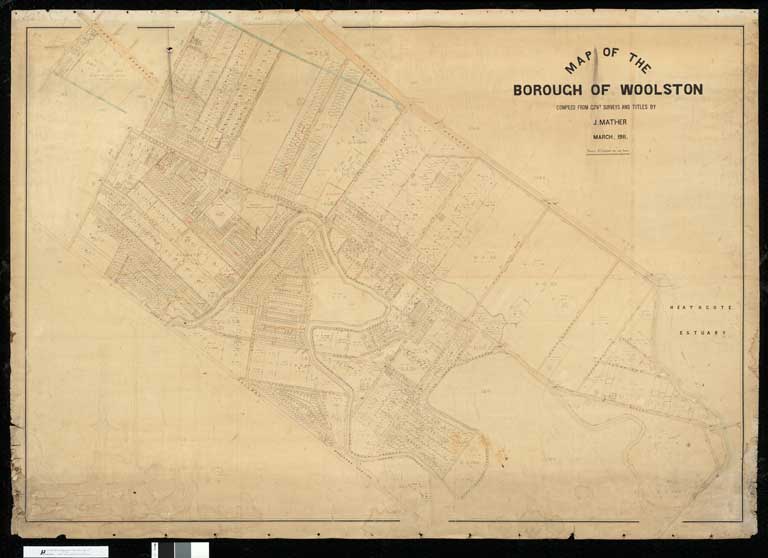 Map of the Borough of Woolston [S.l. :s.n.], 1911. 