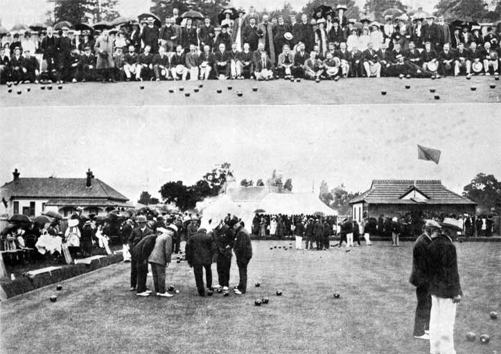 The opening of the new green at the Opawa Bowling Club The opening of the new green at the Opawa Bowling Club