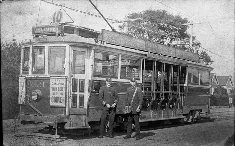 A tram built by Boon & Company A tram built by Boon & Company