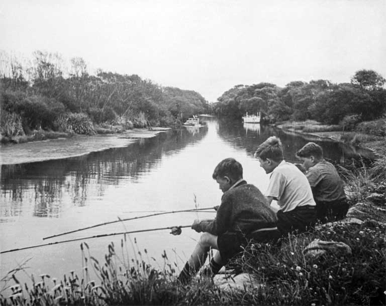 Brian McKeown, John Judge and Terry McKeown are shown fishing on the Avon River Brian McKeown, John Judge and Terry McKeown are shown fishing on the Avon River