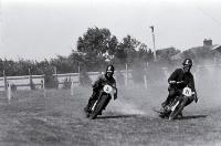 Cornering in race at Brighton Racecourse