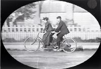 Mr & Mrs Preece on tandem, trip to Dunedin