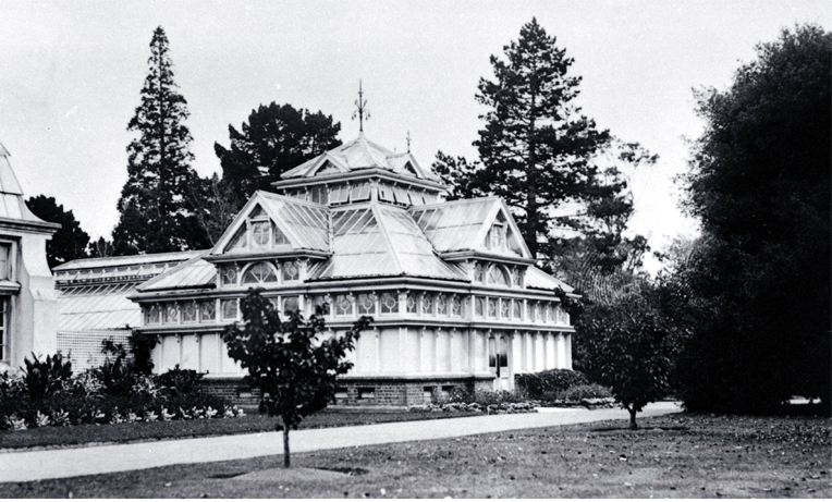 The first Townend begonia house in the Christchurch Botanic Gardens The first Townend begonia house in the Christchurch Botanic Gardens