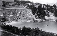 The beach at Corsair Bay, Lyttelton Harbour [193-?]