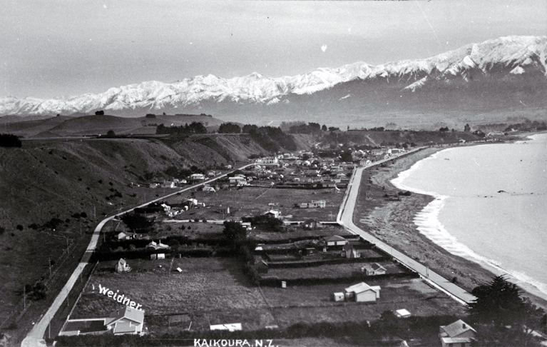 The east end of Kaikoura township showing the Esplanade and Torquay Street The east end of Kaikoura township showing the Esplanade and Torquay Street