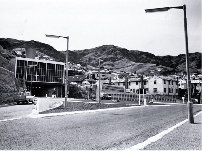 The neat and orderly appearance of the road tunnel to Christchurch, which was officially opened by the Governor-General, 27 February 1964 The neat and orderly appearance of the road tunnel to Christchurch, which was officially opened by the Governor-General, 27 February 1964