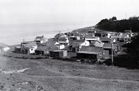 Holiday baches at Hakatere, on the north side of the Ashburton River mouth 