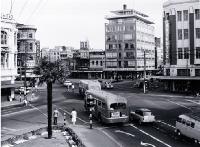 Traffic at the intersection of High, Lichfield and Manchester Streets [ca. 1962]