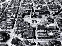 Aerial view of the Cathedral Square and central Christchurch [June 1952]