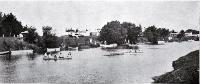 Boating on the Selwyn River during the picnic given by the Canterbury Automobile Association to those who volunteered to fight the influenza epidemic