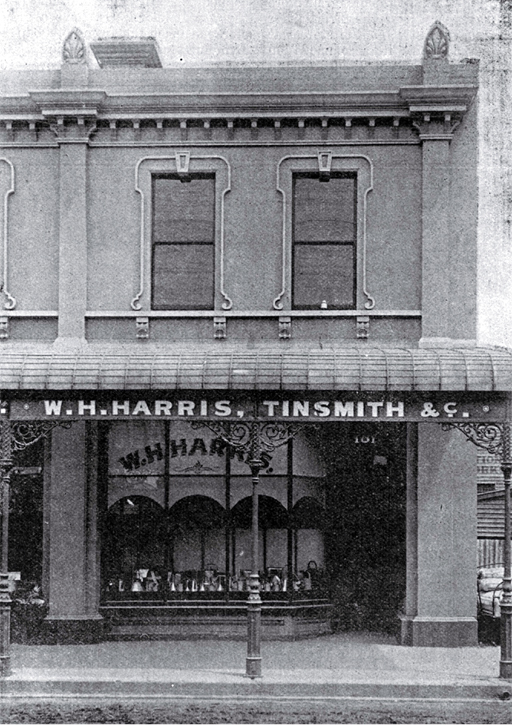 William H. Harris, wholesale tinsmith, 101 Colombo Street, Christchurch William H. Harris, wholesale tinsmith, 101 Colombo Street, Christchurch