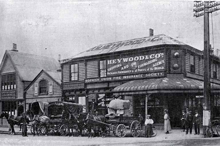 J. M. Heywood and Co's shipping and forwarding agency, Christchurch J. M. Heywood and Co's shipping and forwarding agency, Christchurch