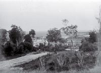 Looking across Geraldine from Priest's Hill towards Albert Street in the town centre, South Canterbury