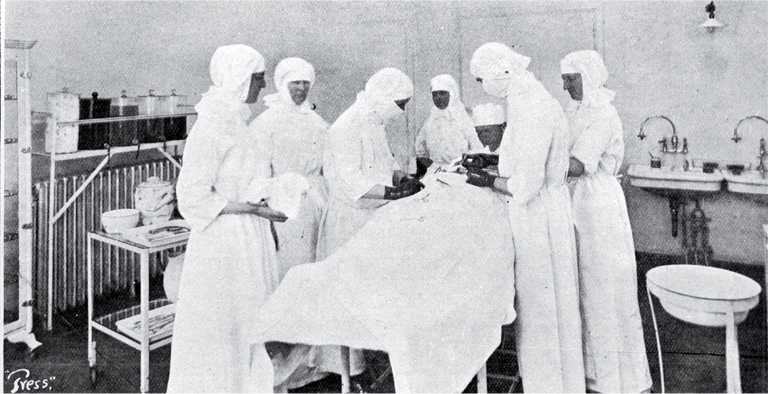 In the operating theatre, Timaru Hospital In the operating theatre, Timaru Hospital