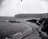 Sumner beach pictured from Clifton Spur