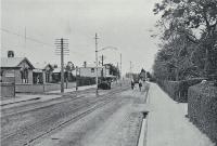 Looking along Papanui Road from St. Albans towards Papanui : at right is St. Albans Post and Telegraph building.