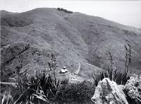 The Sign of the Kiwi and Marleys Hill from Rathmore Rock, Port Hills, Christchurch
