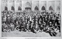 Striking slaughtermen outside the Supreme Court, Christchurch