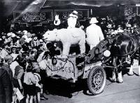 Father Christmas on T. Armstrong & Co's Christmas float ca. 1930.
