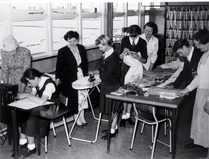 A typical homecraft class, possibly at Riccarton High School A typical homecraft class, possibly at Riccarton High School