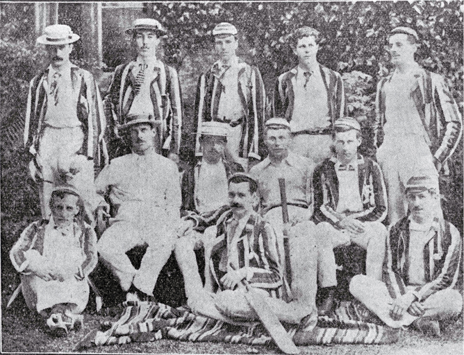 A cricket team of New Zealanders in 1887 A cricket team of New Zealanders in 1887