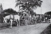 Children who attend the school on Coutts Island use all sorts of conveyances to reach their destination