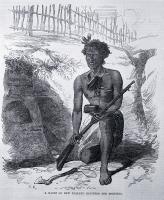 A Maori of New Zealand equipped for fighting