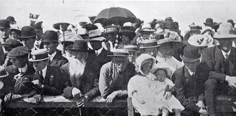 Some of the spectators watching events at the Canterbury Agricultural and Pastoral Association's Metropolitan Show, held at the Addington Showgrounds Some of the spectators watching events at the Canterbury Agricultural and Pastoral Association's Metropolitan Show, held at the Addington Showgrounds
