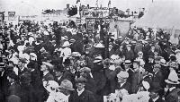 A view of the crowd attending the Canterbury Agricultural and Pastoral Association's Metropolitan Show, held at the Addington Showgrounds 