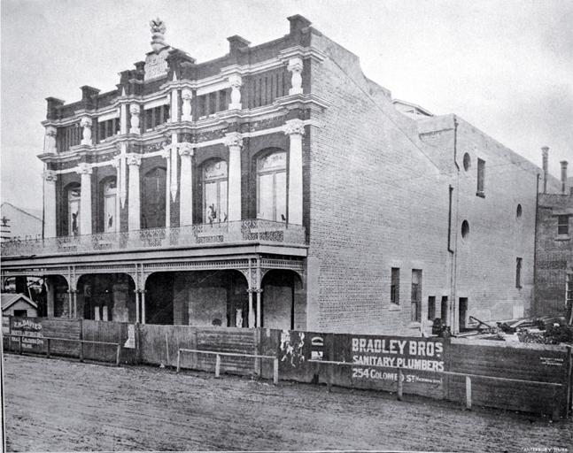 Exterior view of the Theatre Royal, Christchurch, prior to opening Exterior view of the Theatre Royal, Christchurch, prior to opening