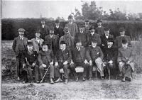 Members of the Christchurch Drainage Board and visitors present at the opening of the septic tanks, Bromley sewage farm