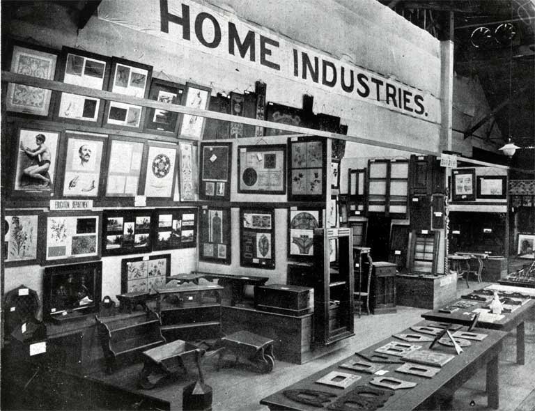 In the Home Industries Section. In the Home Industries Section.