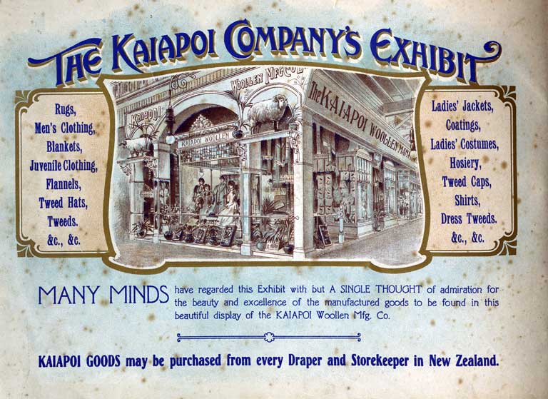 The Kaiapoi Company’s exhibit The Kaiapoi Company’s exhibit
