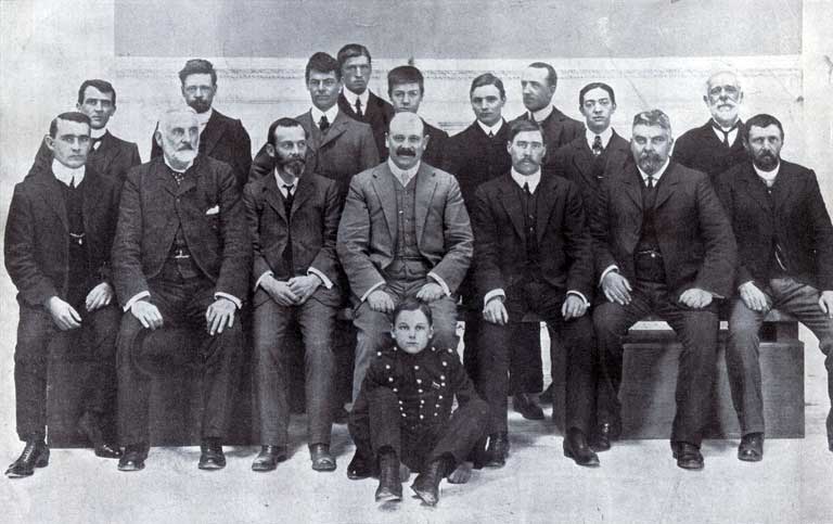 Commissioner Munro and his secretarial staff Commissioner Munro and his secretarial staff
