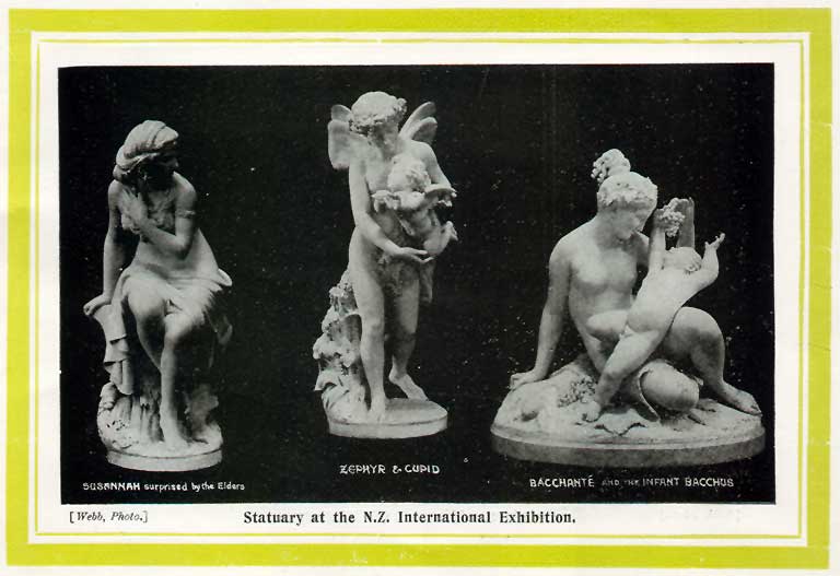 Statuary at the N.Z. International Exhibition Statuary at the N.Z. International Exhibition