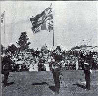 This represents the actual trooping of the colours