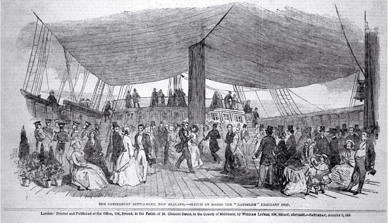 A reception on board the Randolph, East India Export Dock, Blackhall A reception on board the Randolph, East India Export Dock, Blackhall