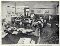 Interior of the Gravenor Building, corner of Manchester and Hereford Streets, Christchurch, 1900