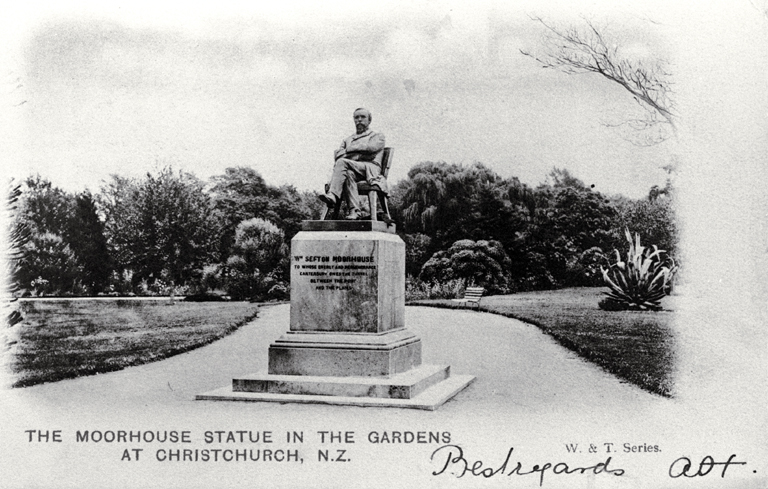 William Sefton Moorhouse statue, Botanic Gardens, Christchurch William Sefton Moorhouse statue, Botanic Gardens, Christchurch