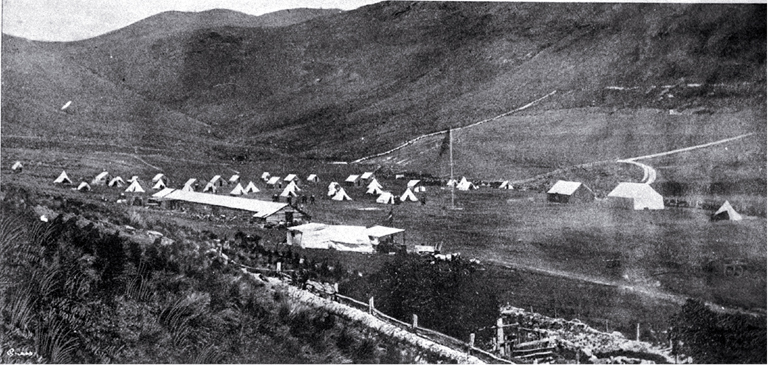 Encampment of Canterbury Volunteer Rifles, Hillsborough Encampment of Canterbury Volunteer Rifles, Hillsborough