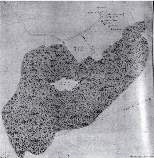 Part plan of Messrs Deans' reserve at Riccarton, dated 22 Aug. 1849 Part plan of Messrs Deans' reserve at Riccarton, dated 22 Aug. 1849