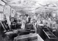 A view of interior of Messrs Ballantyne & Co's furniture factory, Christchurch, ca 1890