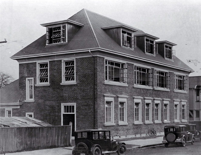 New addition to Cathedral Grammar School, Christchurch, built in 1928, at a cost of £4580, & opened June 1929 New addition to Cathedral Grammar School, Christchurch, built in 1928, at a cost of £4580, & opened June 1929